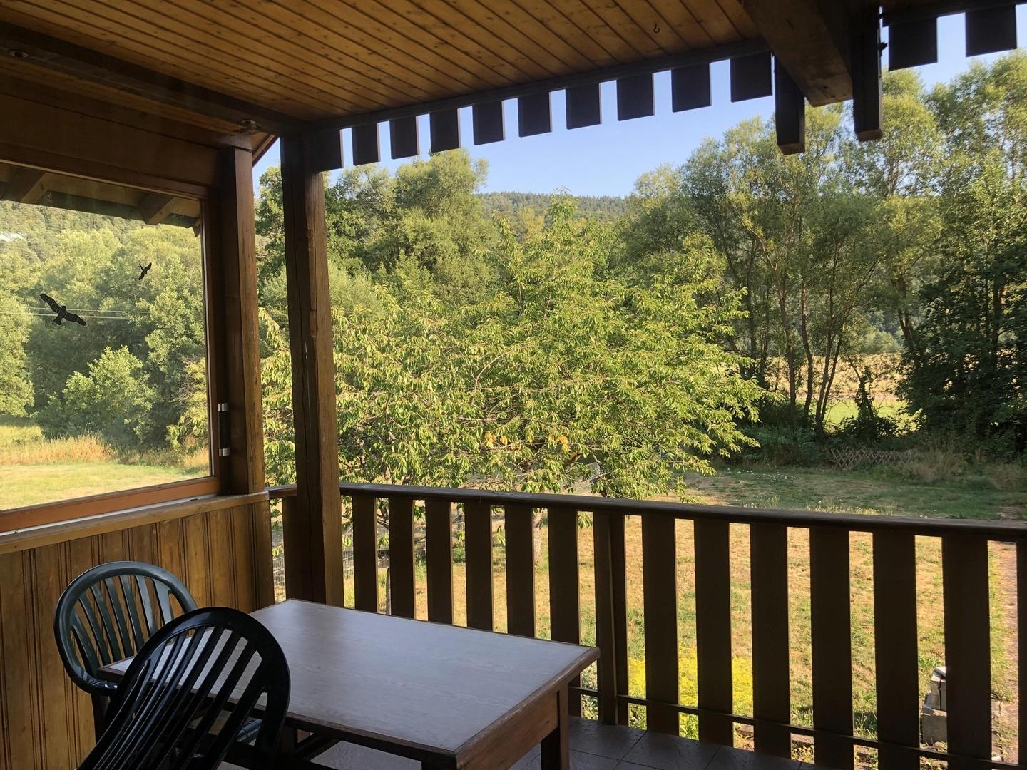 Blick vom Balkon im EG
