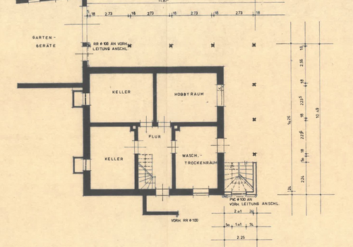 Grundriss Keller