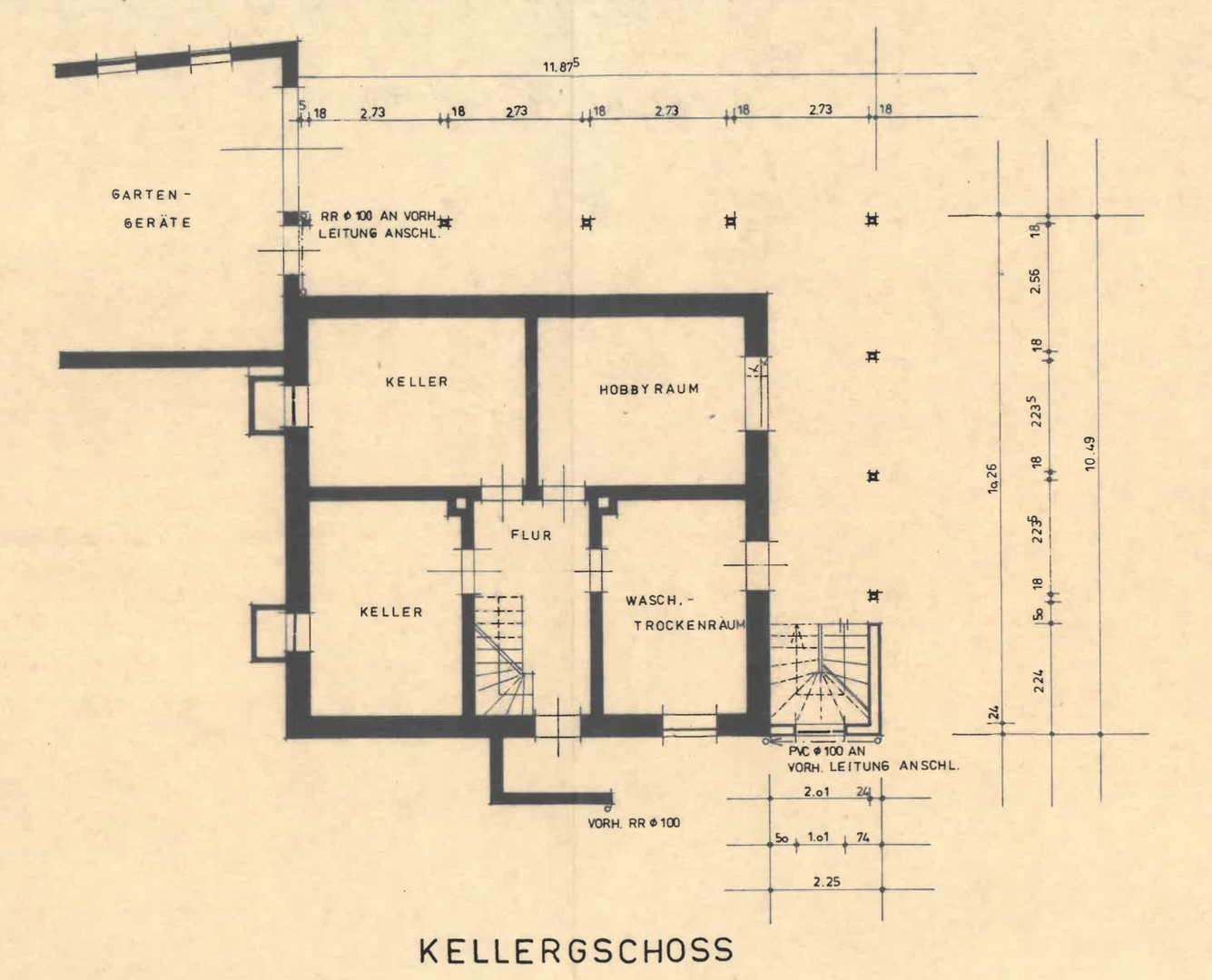 Grundriss Keller