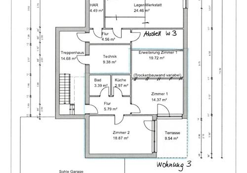 Wohnung 3 und Gemeinschaftsflächen