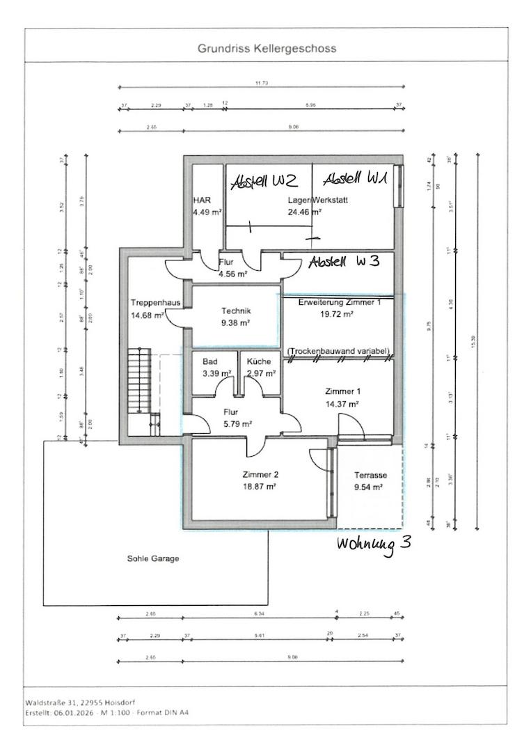 Wohnung 3 und Gemeinschaftsflächen