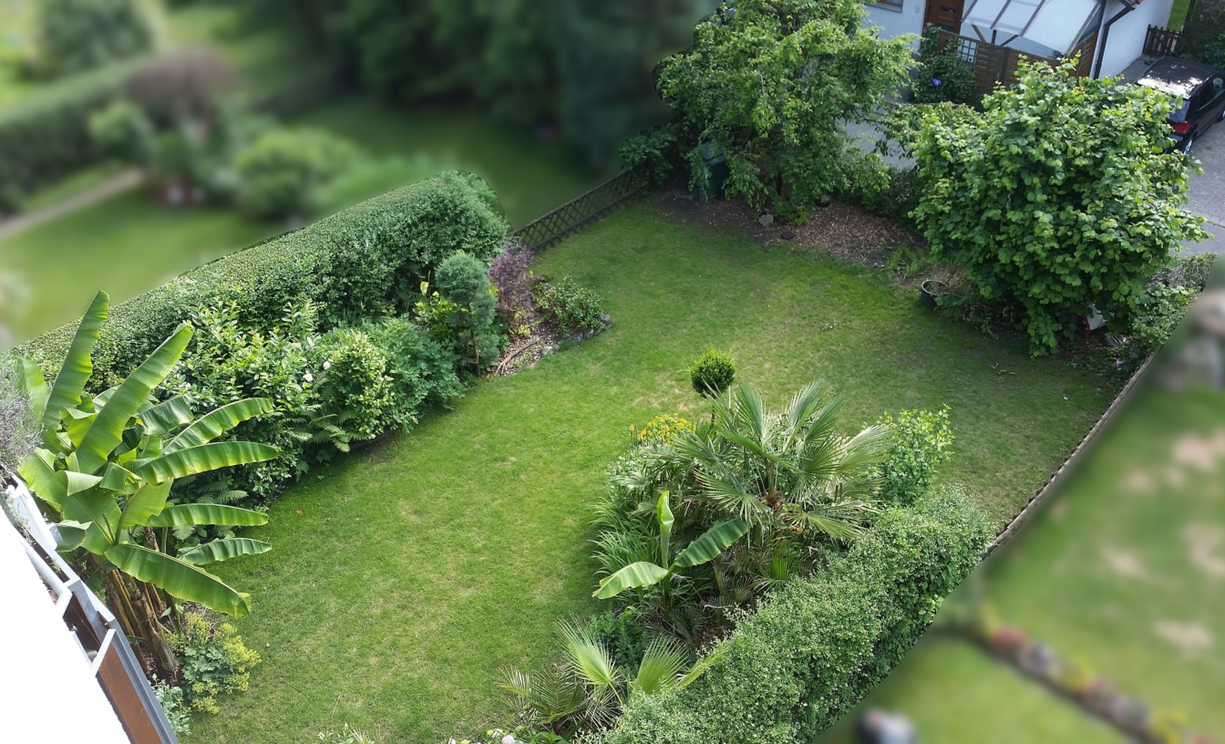 Garten Vogelperspektive