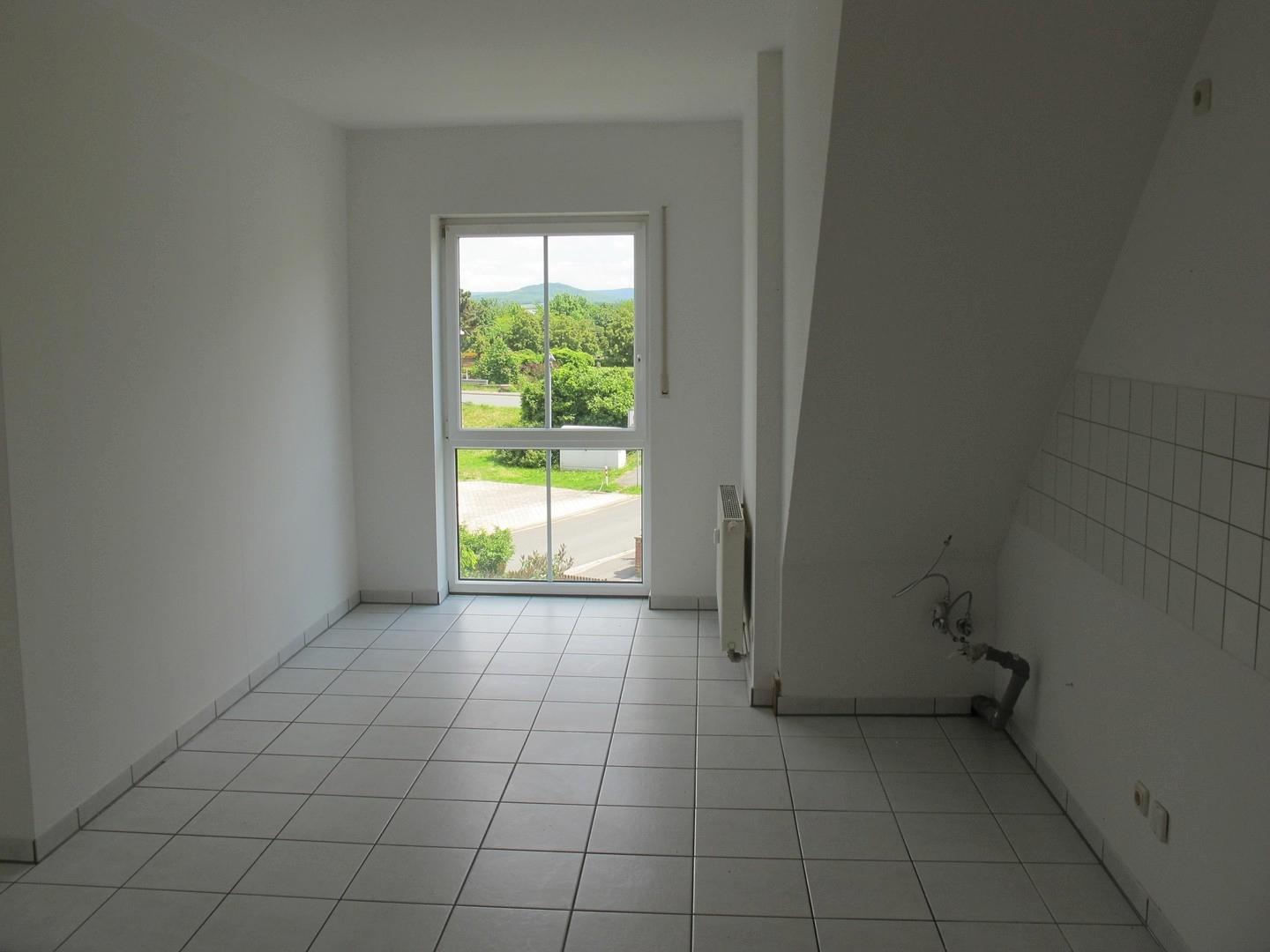 Küche, bodentiefes Fenster