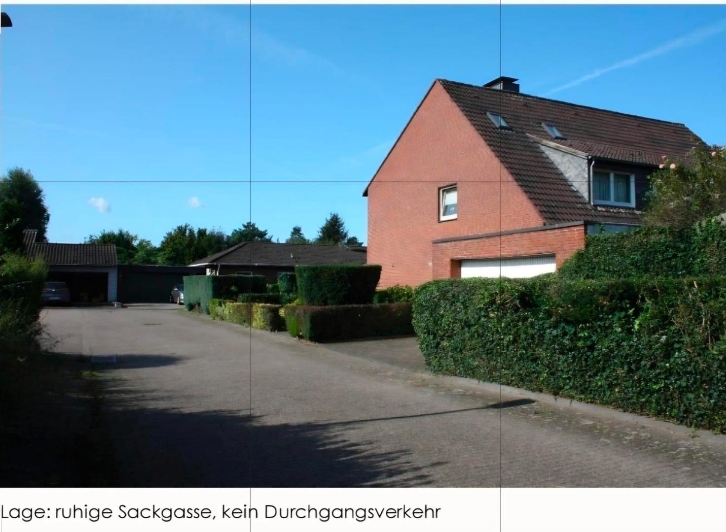Hausansicht, inkl. Sackgasse
