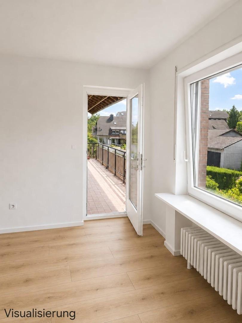 Blick auf den Balkon