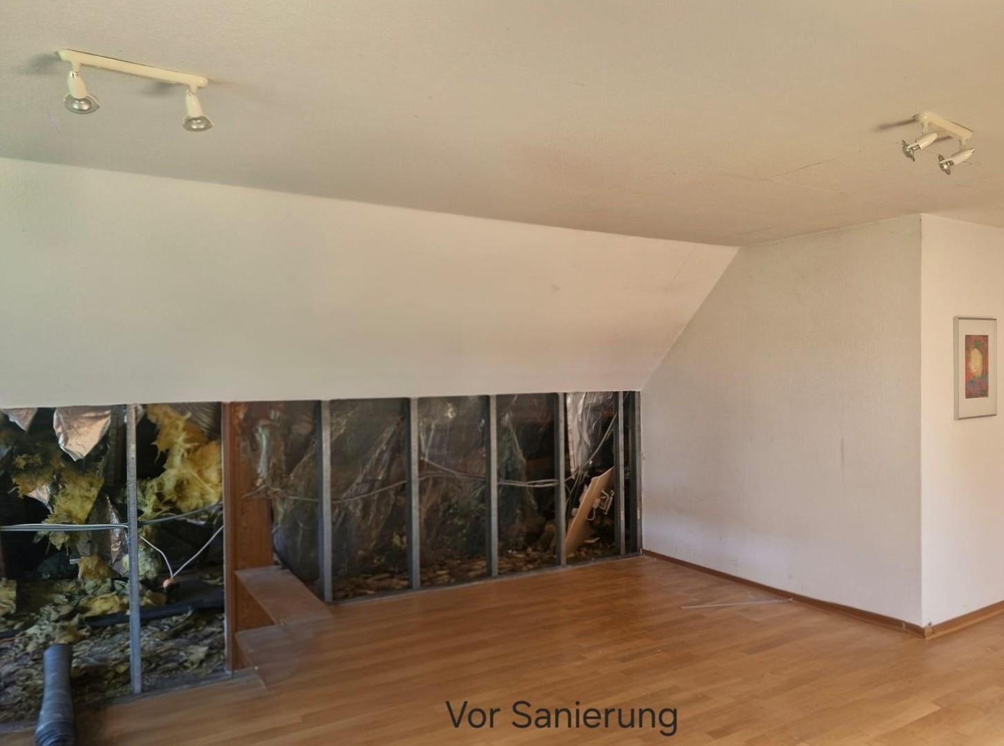 Wohnzimmer vor Sanierung