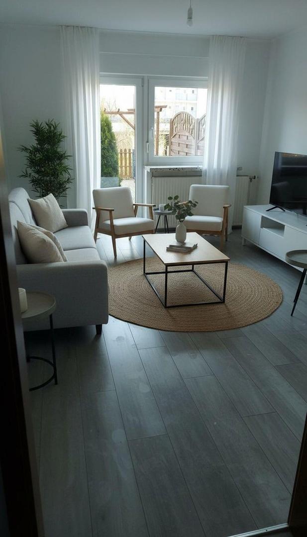 Wohnzimmer eingerichtet