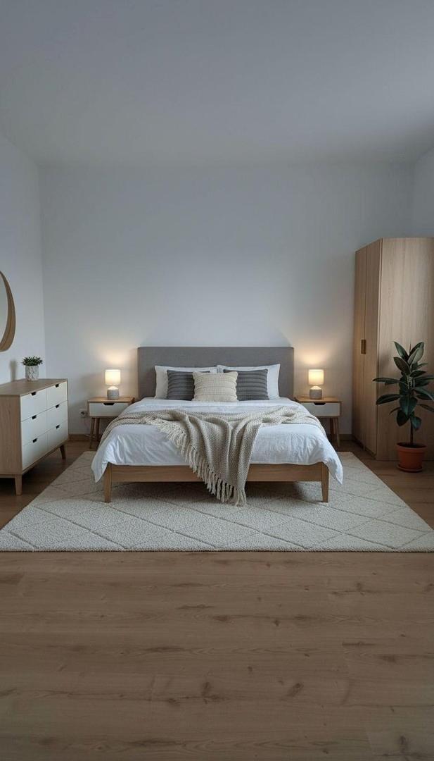 Schlafzimmer eingerichtet