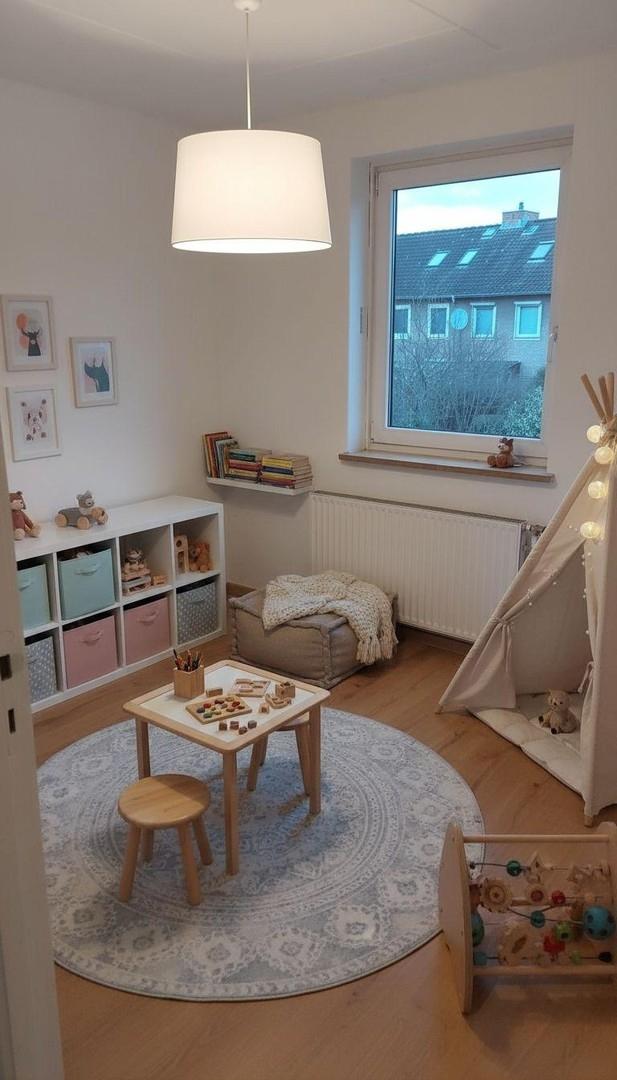 Durchgangszimmer eingerichtet