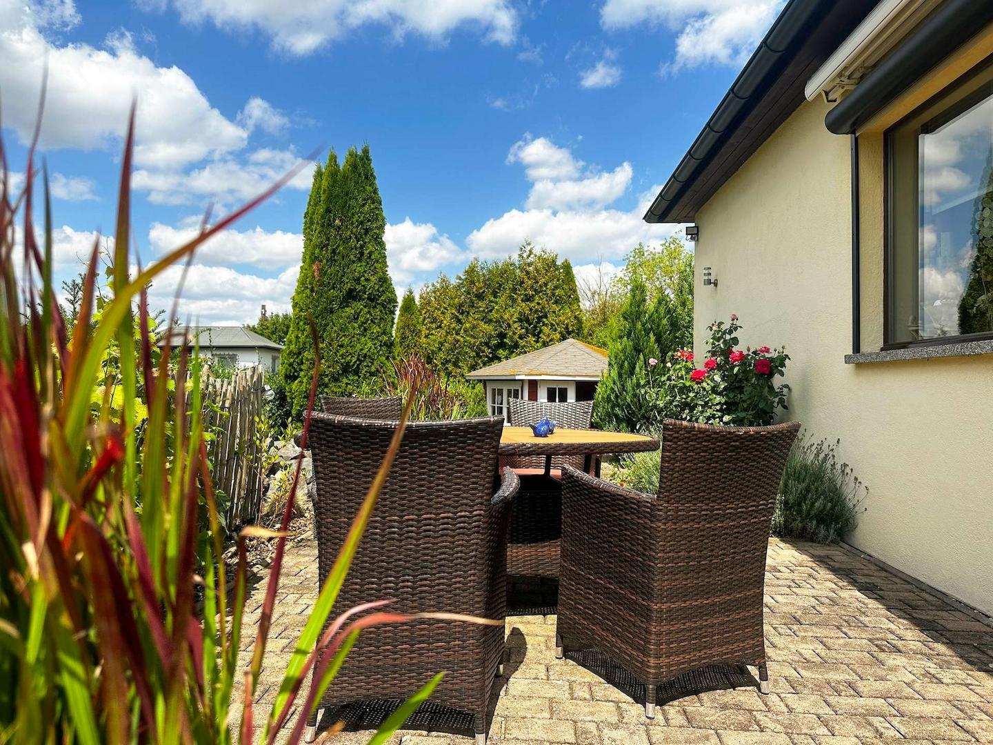 Terrasse mit sonniger Ausrichtung