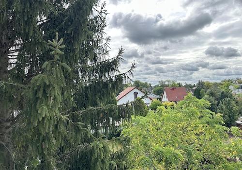 Blick vom Balkon
