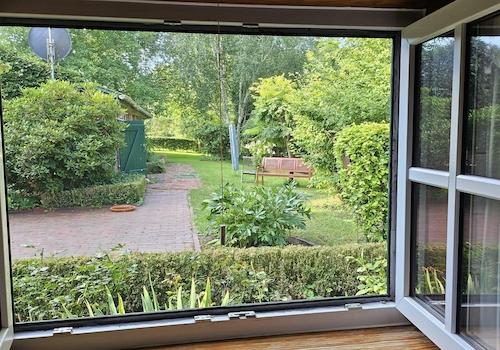 Blick aus dem Schlafzimmer