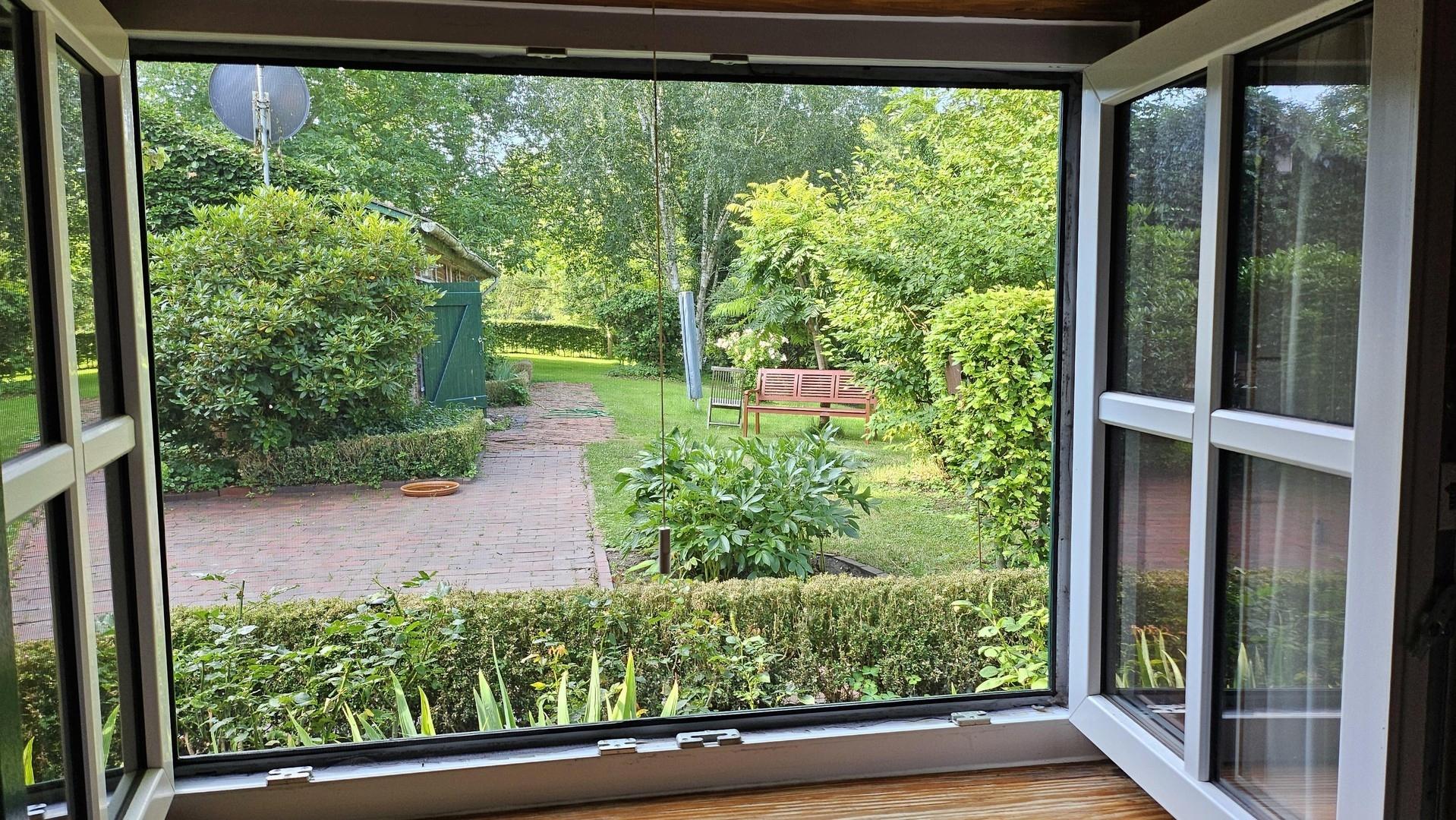 Blick aus dem Schlafzimmer