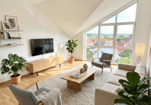Beispielbild Wohnzimmer (KI)