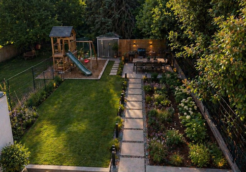 Gartenansicht animiert