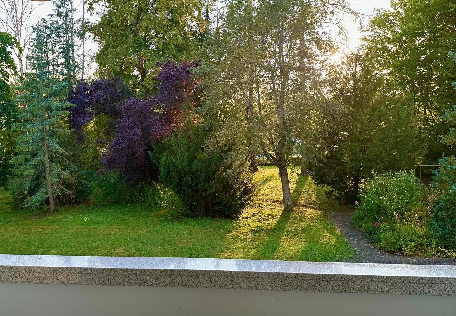 Blick vom Balkon