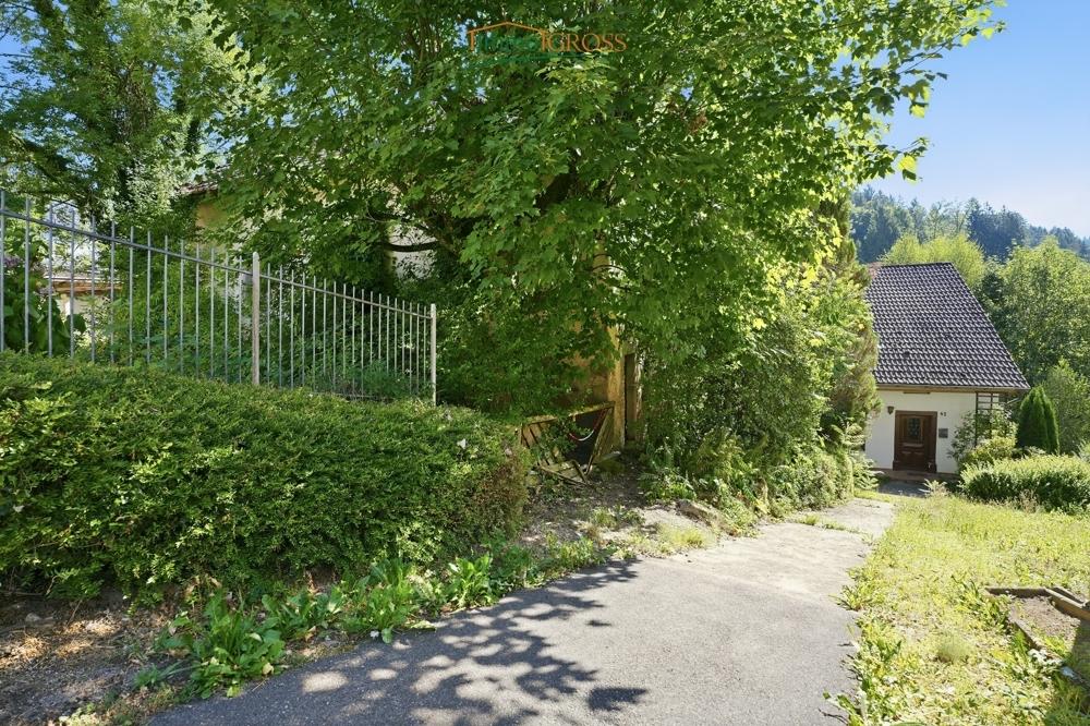 Weg zum Eingangsbereich der Mühle