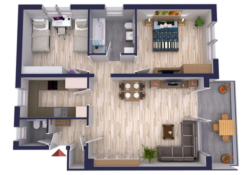Grundriss 3D