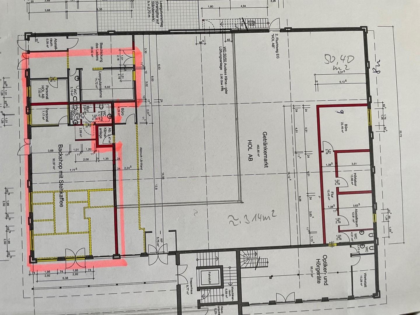 Grundriss für 188 m² Zusatzfl.