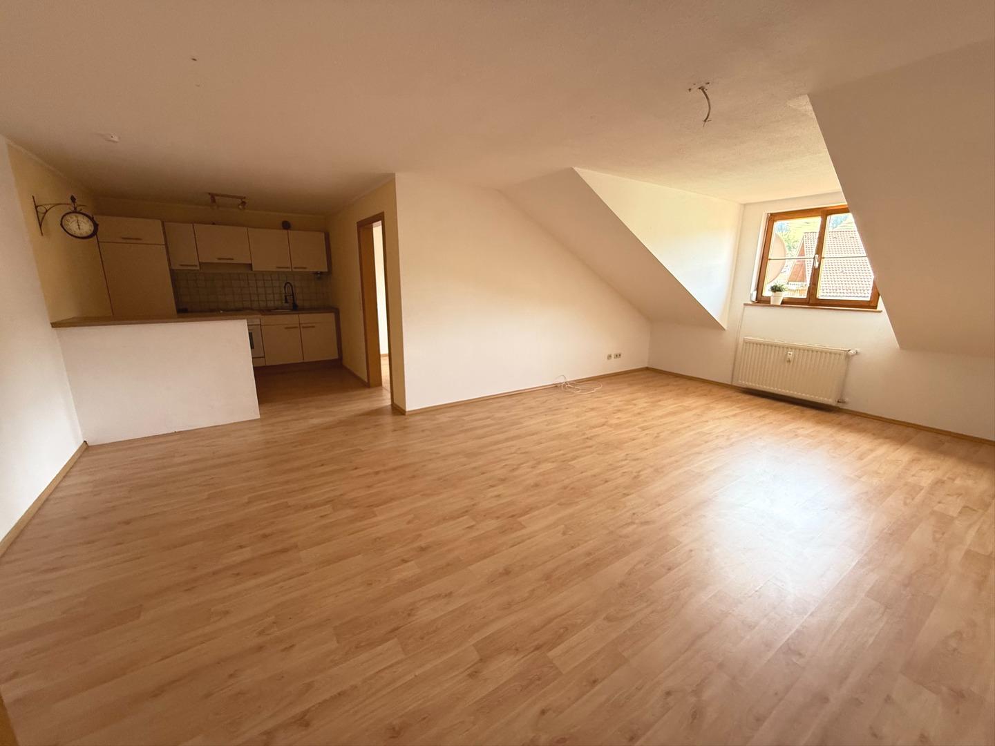 Wohnzimmer mit Küche