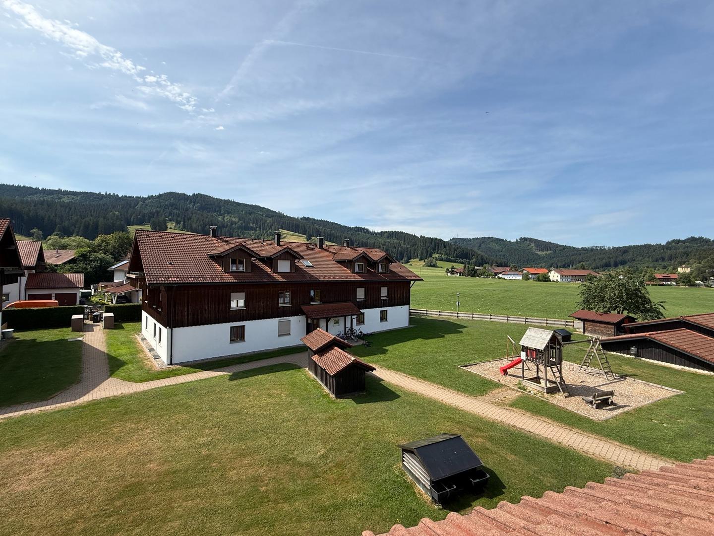 Blick vom Wohnzimmer