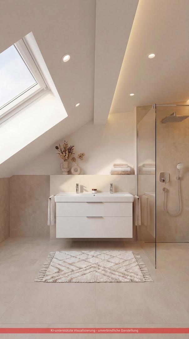 Badezimmer - unverbindliche Visualisierung