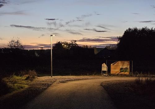 Laternen nach Sonnenuntergang