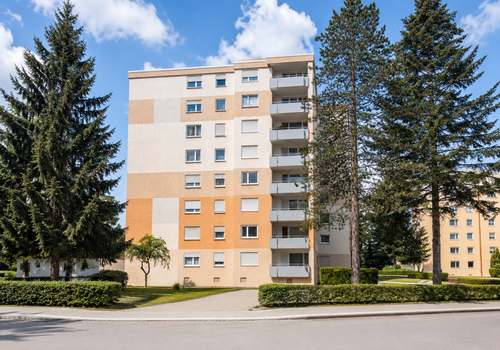Hausansicht Balkonen