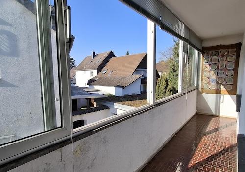 verglaster Balkon