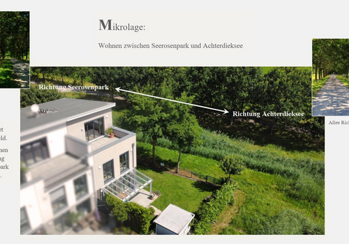 Zwischen Park und See wohnen