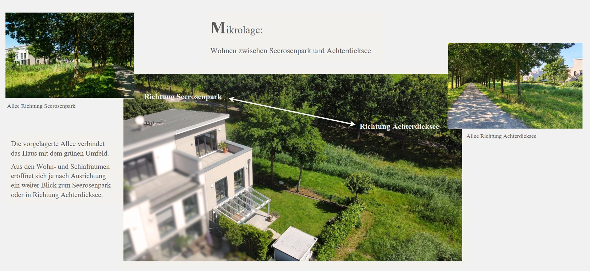 Zwischen Park und See wohnen