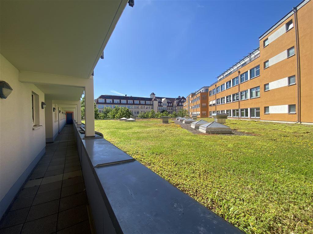 Zugang zur Wohnung über Laubengang