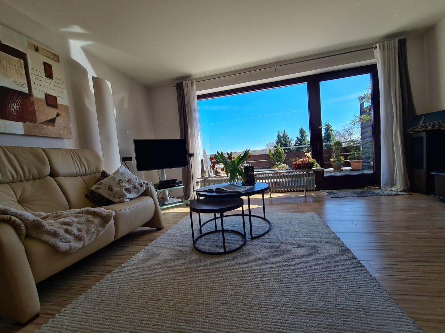 Wohnzimmer Blick zum Fenster