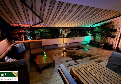 Abendstimmung auf der Terrasse