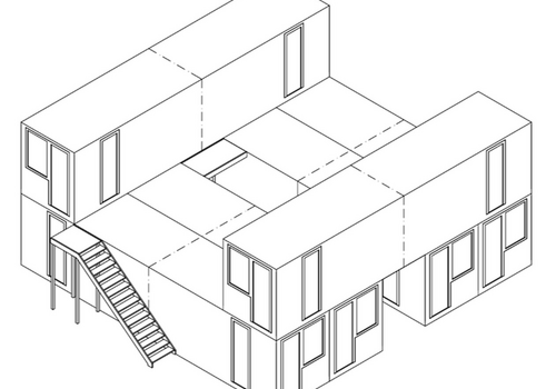 Seecontainer-Anordnung