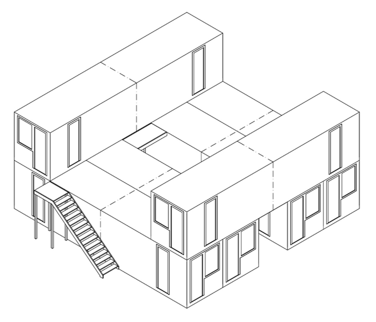 Seecontainer-Anordnung