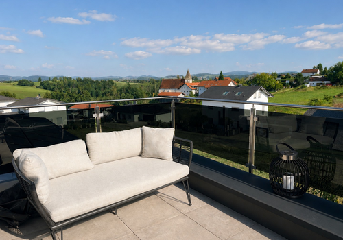 Aussicht vom Balkon