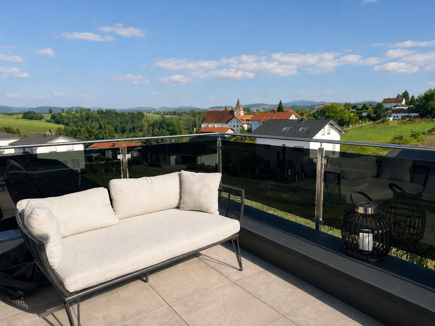 Aussicht vom Balkon