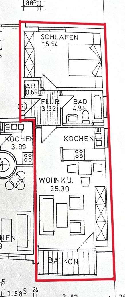 Grundriss 2 OG links WE 10.6