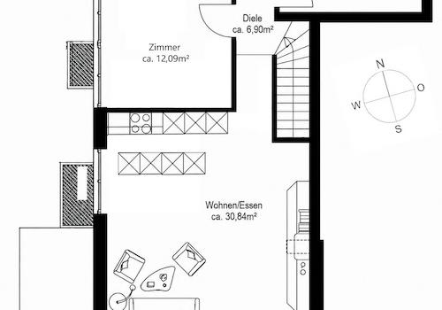 Grundriss Erdgeschoss Alternative