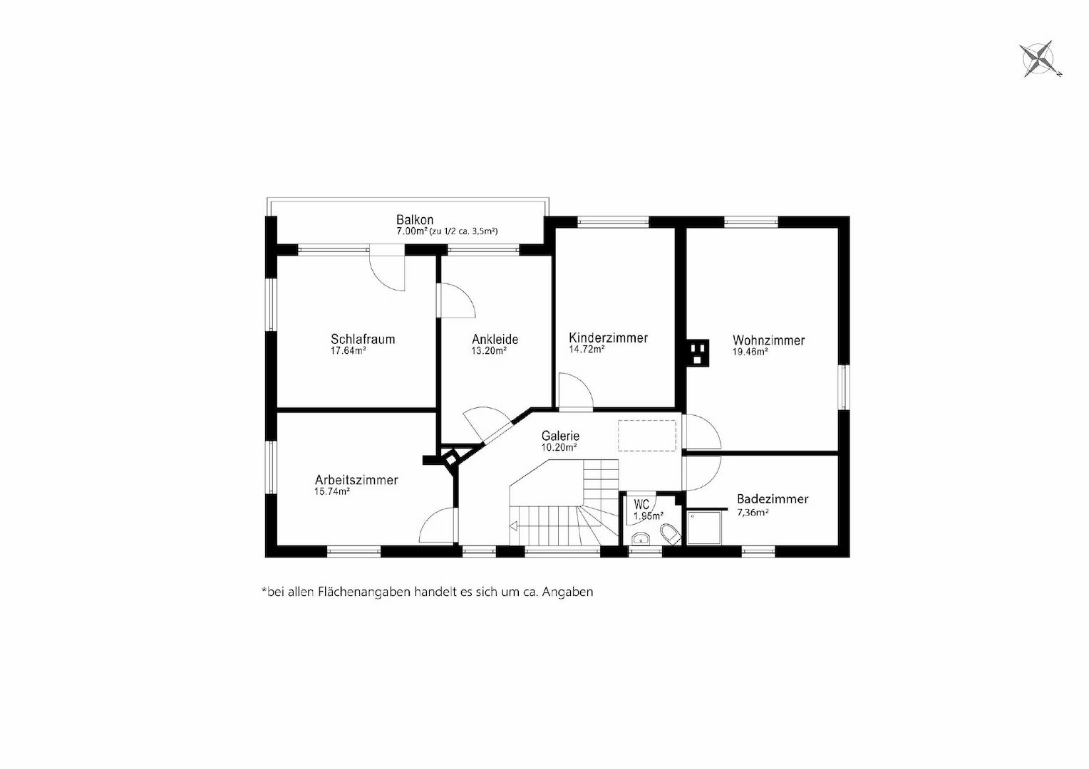 Grundriss Obergeschoss
