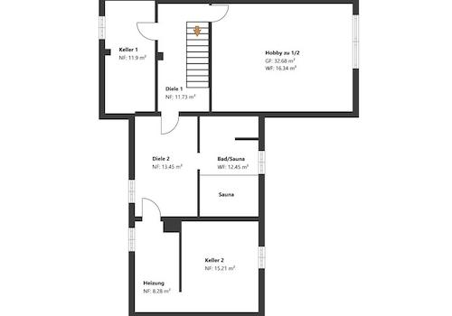 Grundriss Untergeschoss