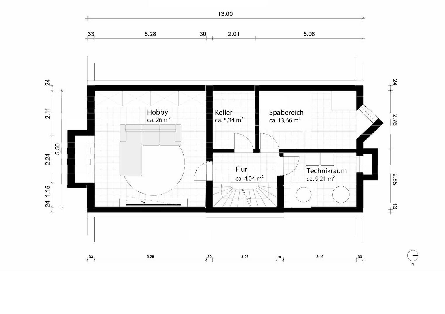 Grundriss Untergeschoss