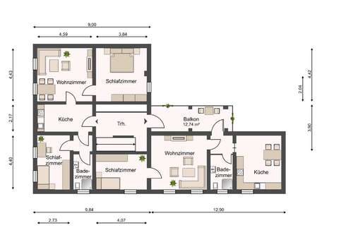 Grundriss 1 OG