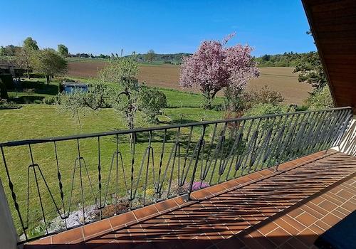 Aussicht vom Balkon im OG
