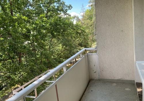 Blick vom Balkon