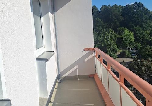 Blick vom Balkon