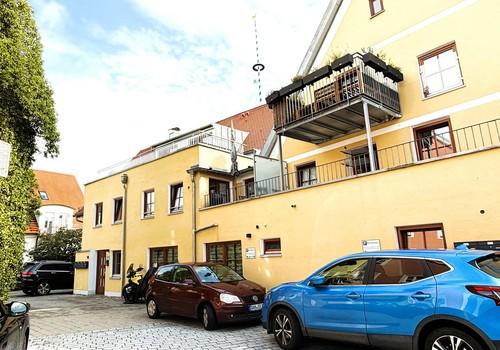 Gebäude Ansicht Innenhof