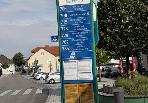 Bushaltestelle am Marktplatz