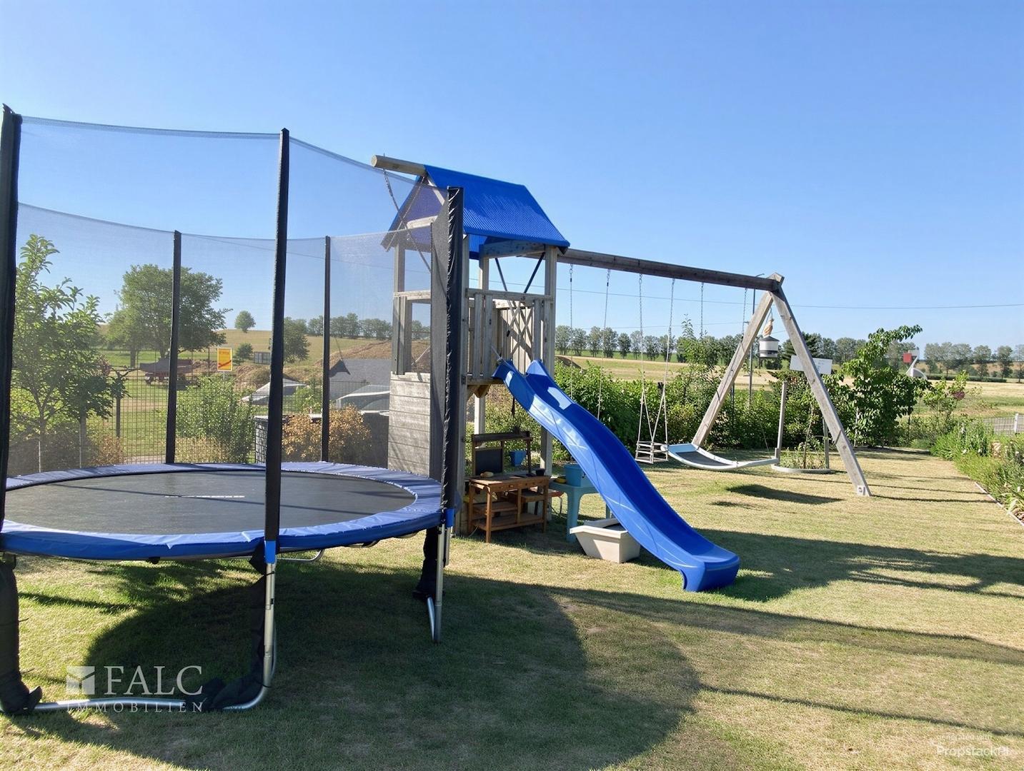 Platz für Kinderspielplatz, KI optimiert